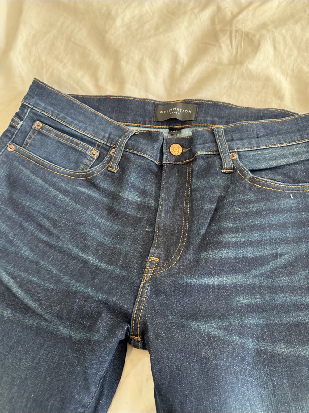 J. Crew Men's Dark Blue Slim Straight Jeans